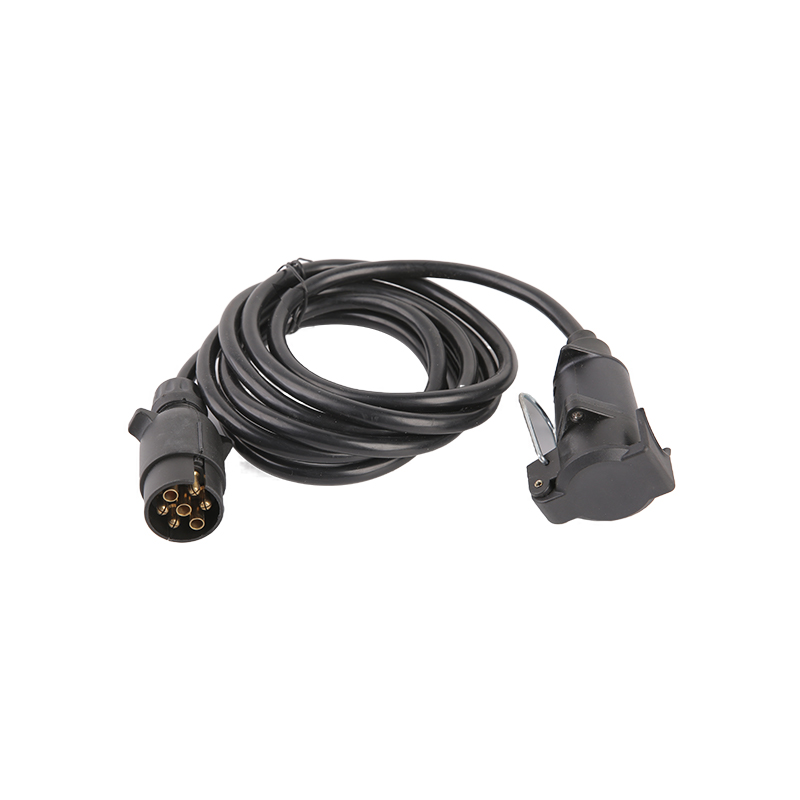 7極ブラックPUスパイラルコイルJH018